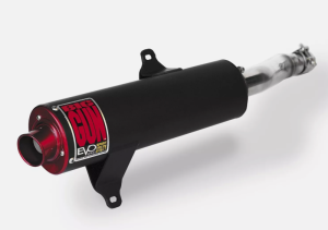 Honda Rubicon 500 ES Performance Exhaust - Big Gun - EVO U Series Slip On - Black - `00-`14